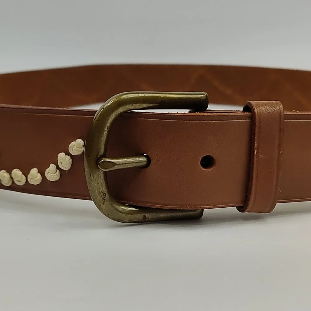 Gap Factory Leather Belt With Knot Embellishments